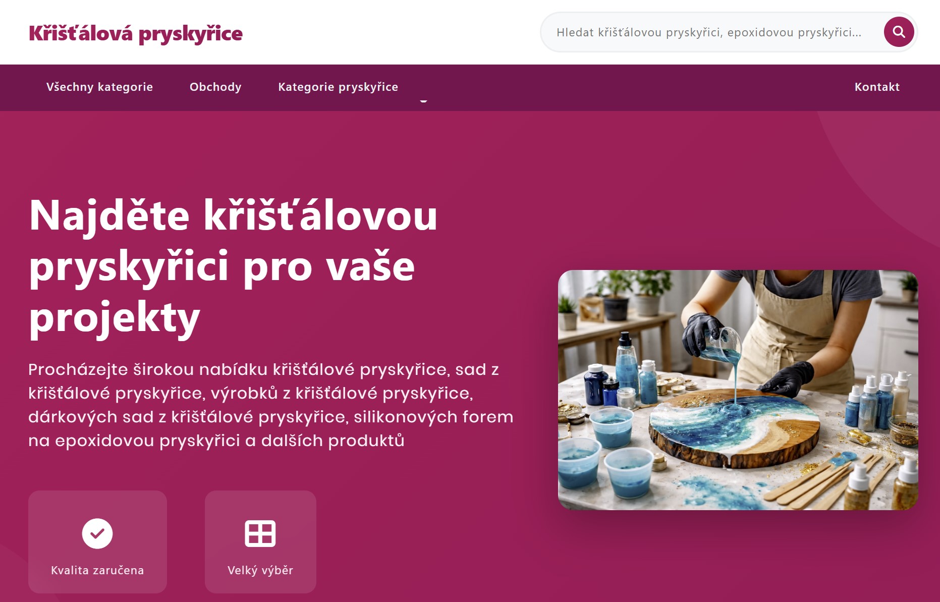 Nejlepší křišťálová pryskyřice logo